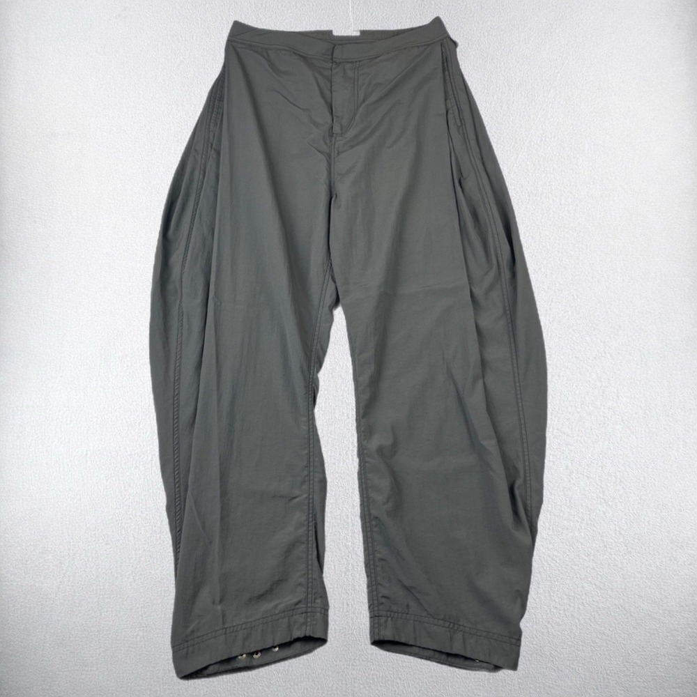 JOAH Brown Barrel Pants Women's Medium Jet Nylon Windbreaker Relaxed Parachute